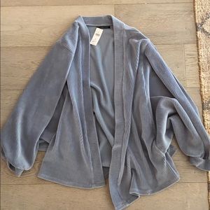 Anthropologie baby blue kimono style cardigan NWT